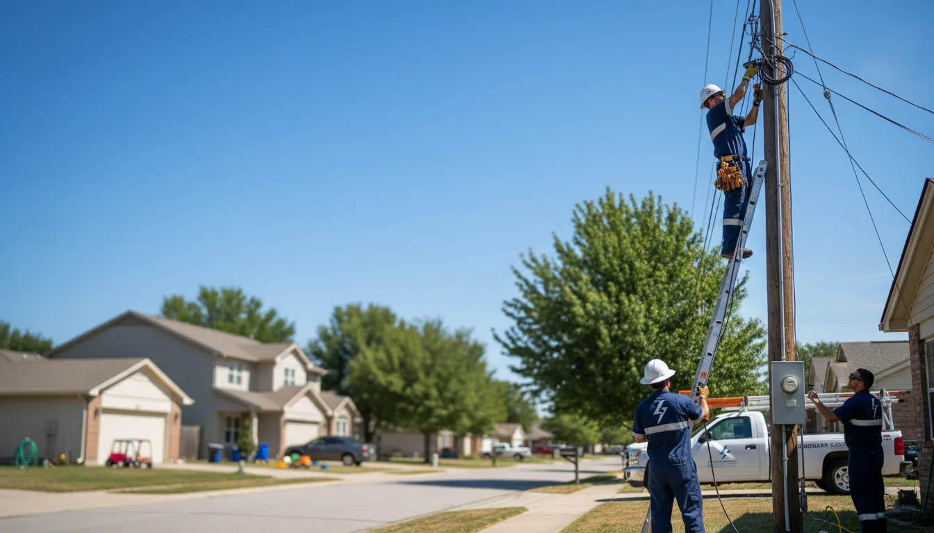 Residential electrician providing installation services in Martinsburg, IA